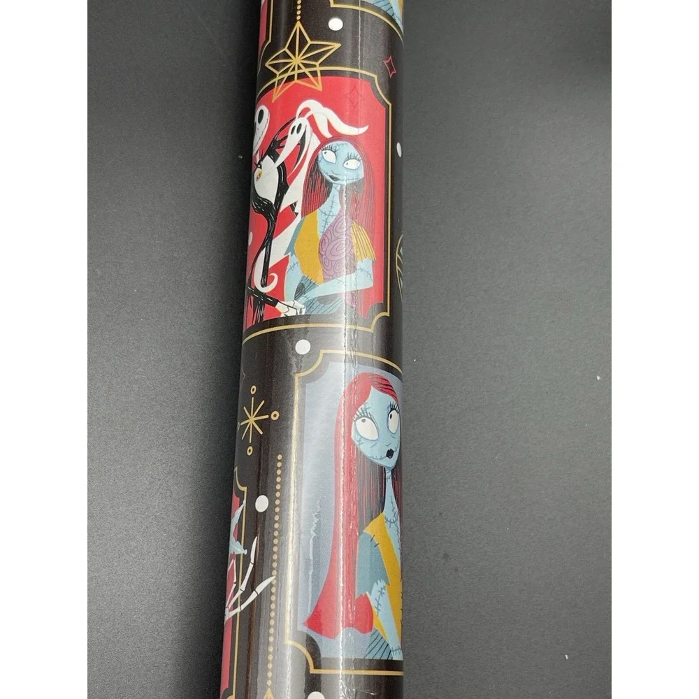 Hallmark Disney Nightmare Before‎ Christmas Jack Sally Gift Wrap Paper Roll